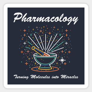 Pharmacology turning molecules into miracles Sticker